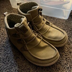 Hey Dude Khaki Ankle Booties